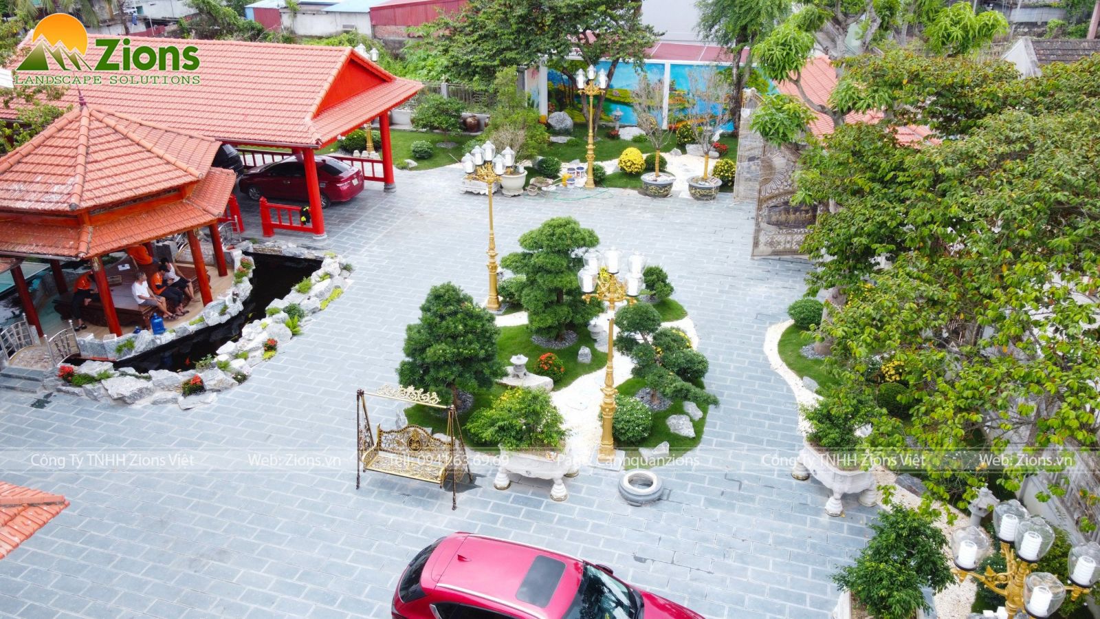 Thiết kế thi công cảnh quan sân vườn đẹp mãn nhãn tại Hải Phòng